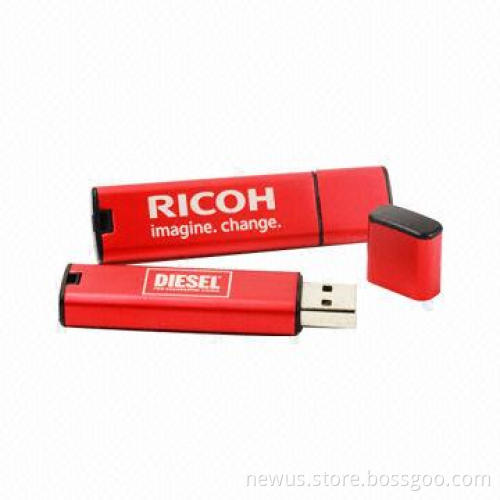 Brushed Aluminum USB Flash Drive with 512MB to 32GB Capacity Range